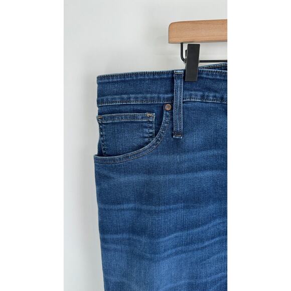 Madewell Womens Blue Denim Jeans Curvy High Rise Skinny Leg Medium Wash Size 36 - Picture 3 of 6